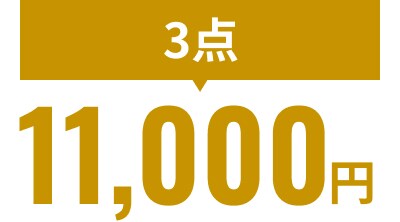 3点で11,000円