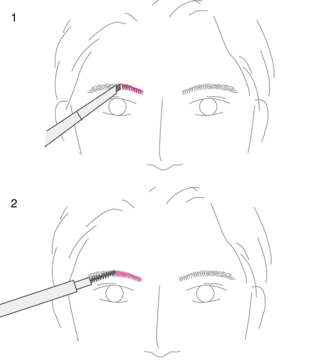 使い方画像 眉バランス補正で第一印象をよく見せたい方