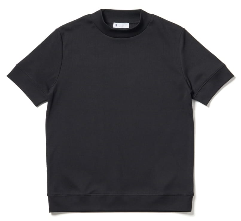 オフィT Mock neck T-shirt ブラック