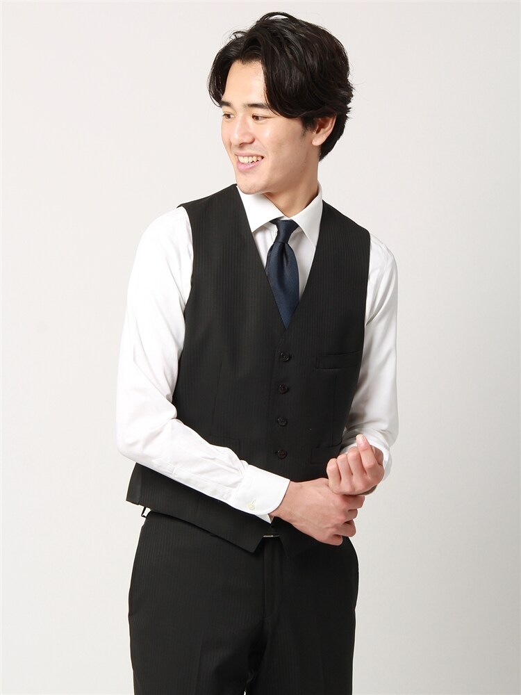 スーツ／スリーピース／2つボタン／FORMAL／シャドーストライプ／FIT