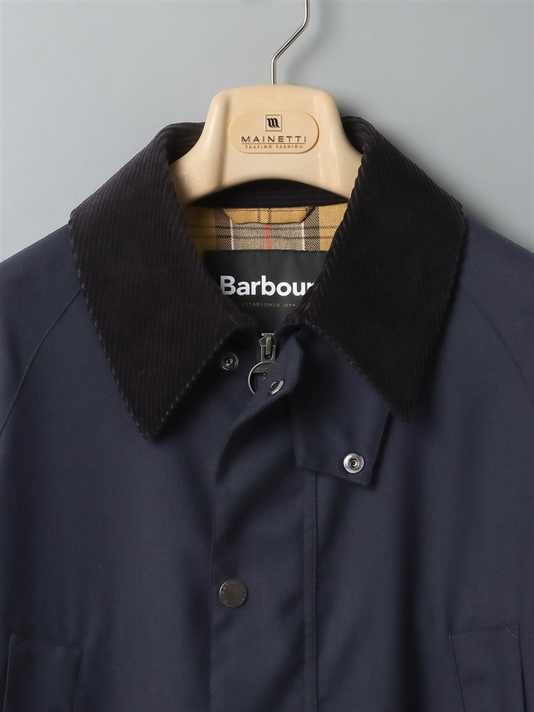 GOOVI／オーバーサイズビデイル／Barbour／ミルドサキソニーウール2 ビジネスカジュアル ネイビー