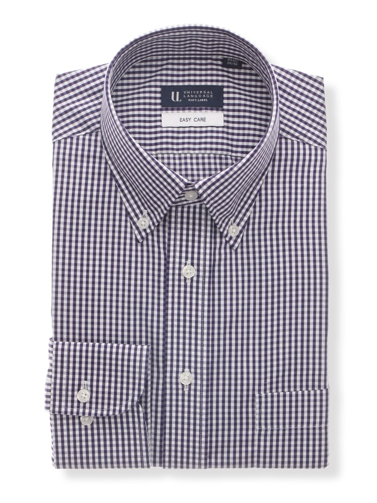 ワイシャツ／長袖／形態安定／再生繊維／ボタンダウンカラー／BASIC／ドレスシャツ0 ワイシャツ 形態安定
