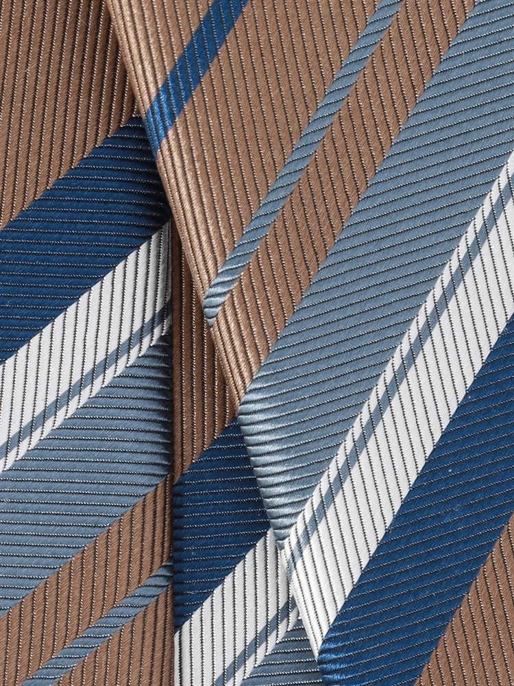 ネクタイ／JAPAN MADE／シルク／ストライプ×織柄3 ネクタイ 織柄