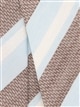ネクタイ／Fabric by ITALY／リネンシルクコットン／ストライプ×織柄2