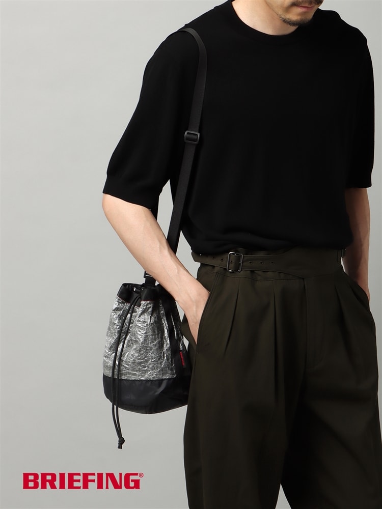 ショルダーバッグ／BRIEFING／DUAL DRAWSTRING SHOULDER DYNEEMA0 バッグ ブラック