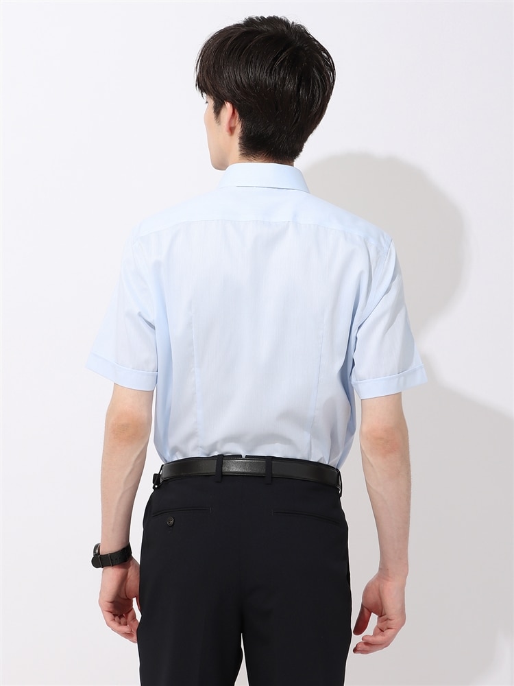ワイシャツ／半袖／形態安定／COOL MAX／ボタンダウンカラー／BASIC／ドレスシャツ3 ストレッチ ワイシャツ