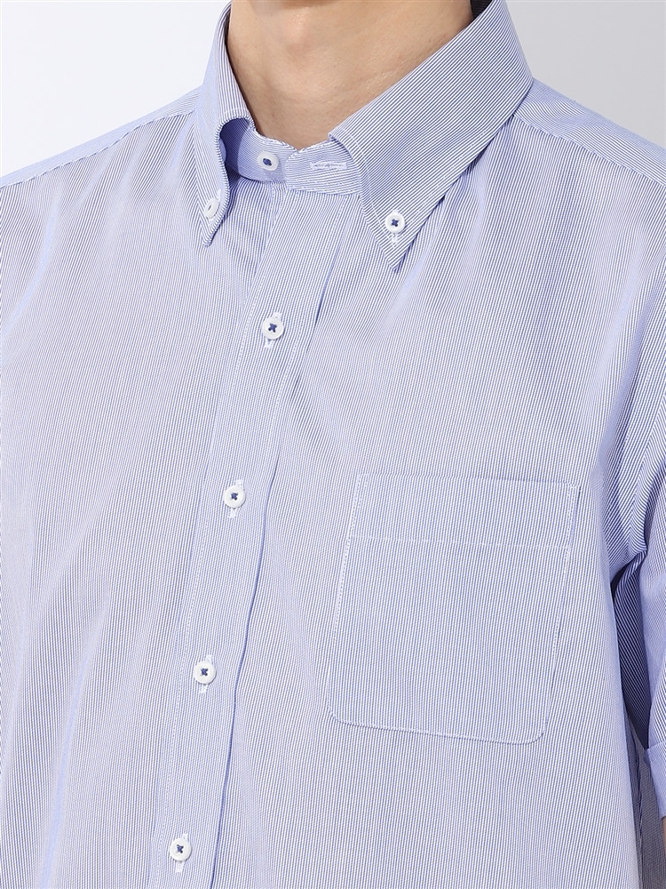 ワイシャツ／半袖／形態安定／COOL MAX／ボタンダウンカラー／BASIC／ドレスシャツ4 クールビズ ワイシャツ
