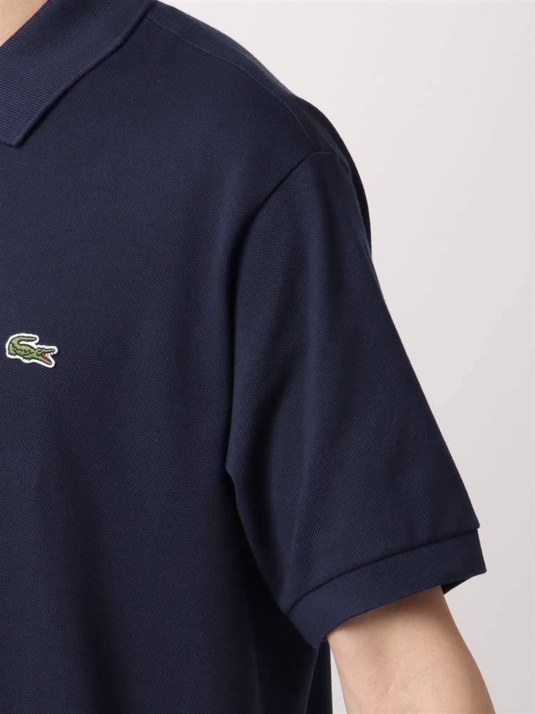 ポロシャツ／半袖／LACOSTE／ウォッシャブル／コットン鹿の子6 トップス ネイビー