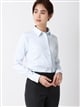 WEB限定／レギュラーカラーシャツ／長袖／Easy Care Stretch Blouse／織柄0