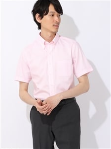 ワイシャツ／半袖／形態安定／COOL MAX／ボタンダウンカラー／BASIC／ドレスシャツ