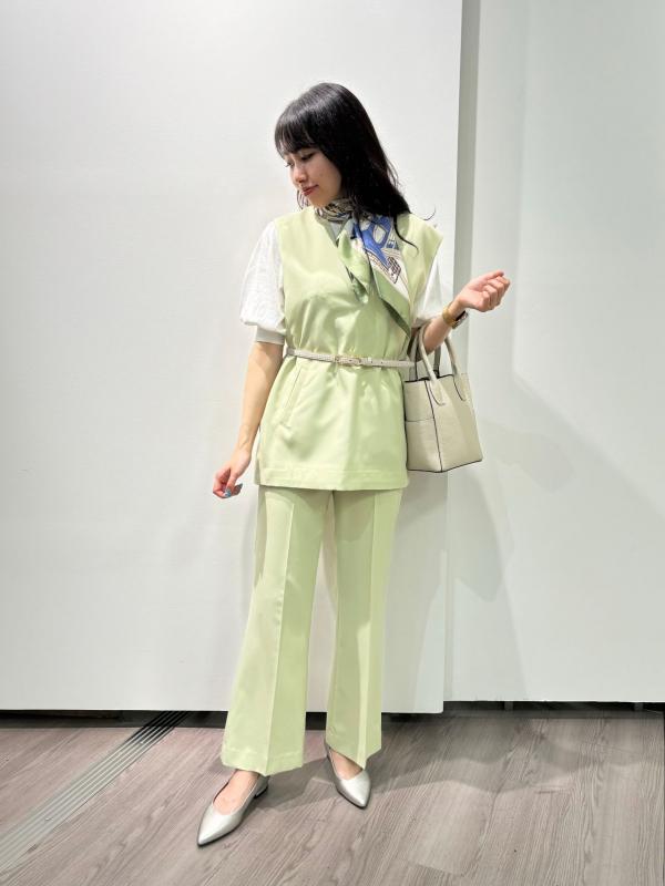 ストレッチ性抜群のカセット服で爽やかコーデ⭐︎